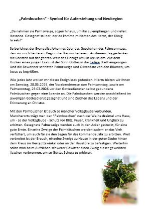 Palmbuschen 2026 (c) Kath. Kirchengemeinde Hl. Kreuz