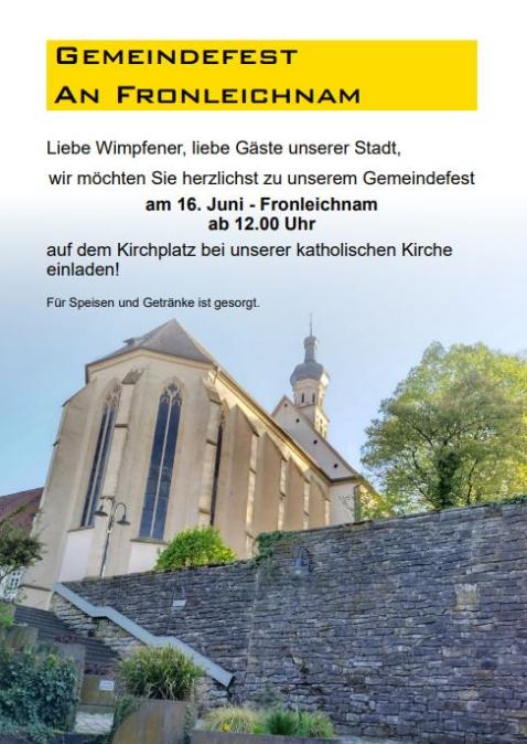 Plakat-Gemeindefest-2022 (c) Heilig Kreuz Bad Wimpfen