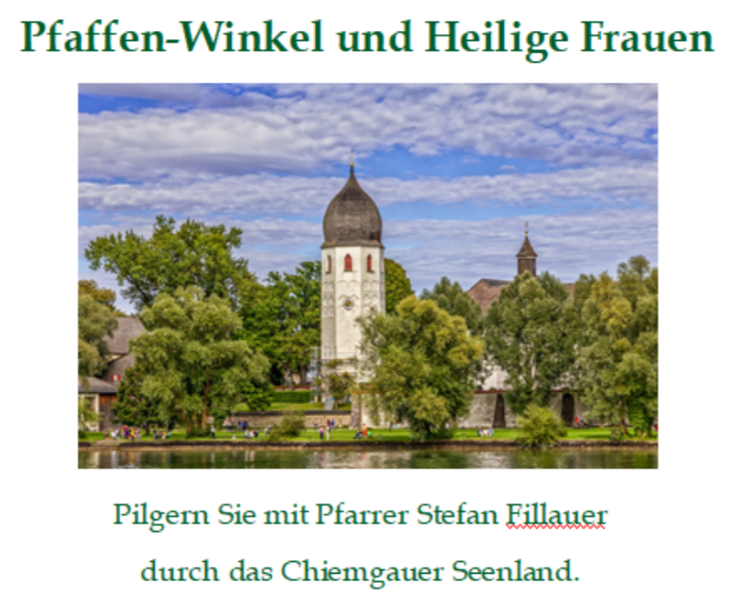 Pilgerfahrt Chiemgau 2020 (c) Pfarrer St Fillauer