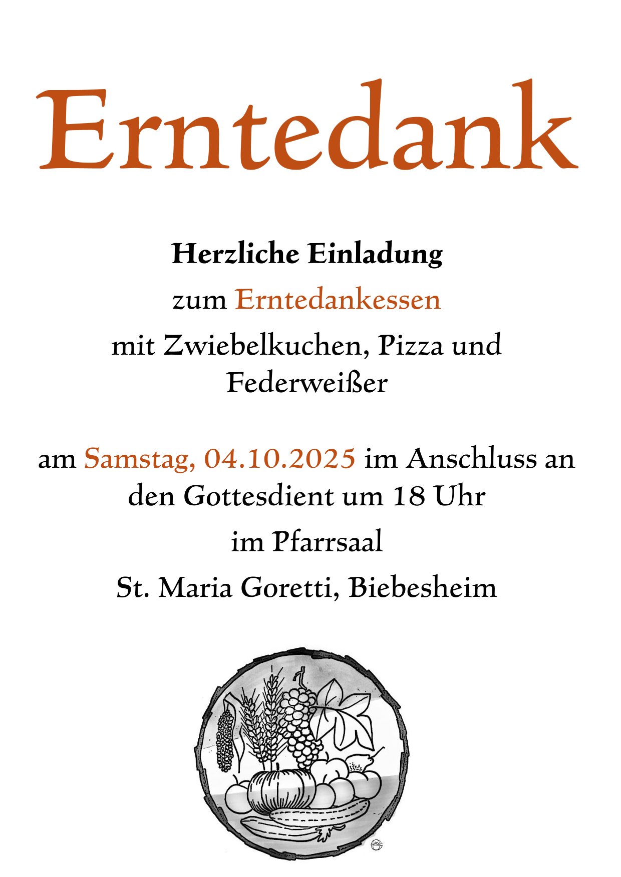 Erntedank 2025 (c) Gemeinde