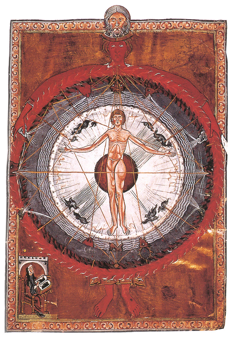 Hildegard von Bingen: Kosmos, Leib und Seele (c) Wikimedia Commons
