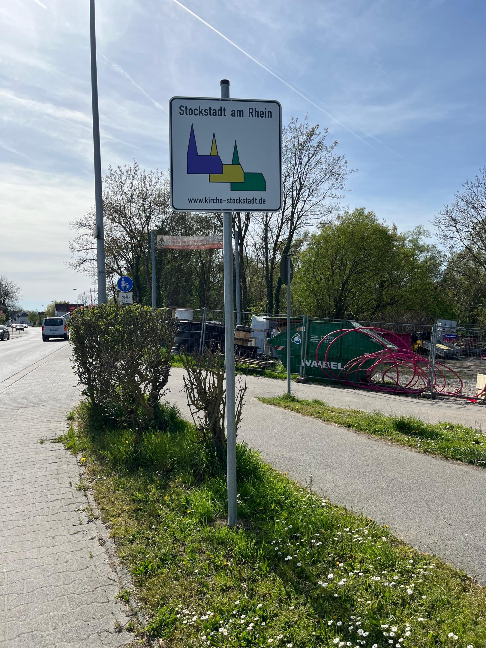 Hinweisschild Stockstadt (c) Höfler