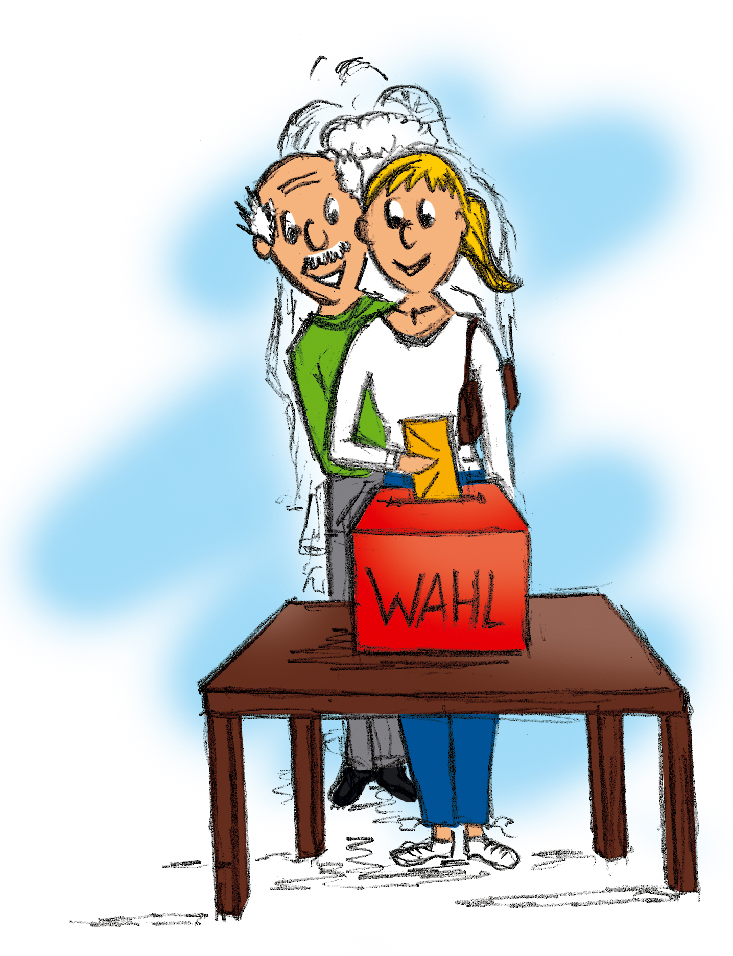 bitte Wählen gehen (c) Bild: factum.adp In: Pfarrbriefservice.de