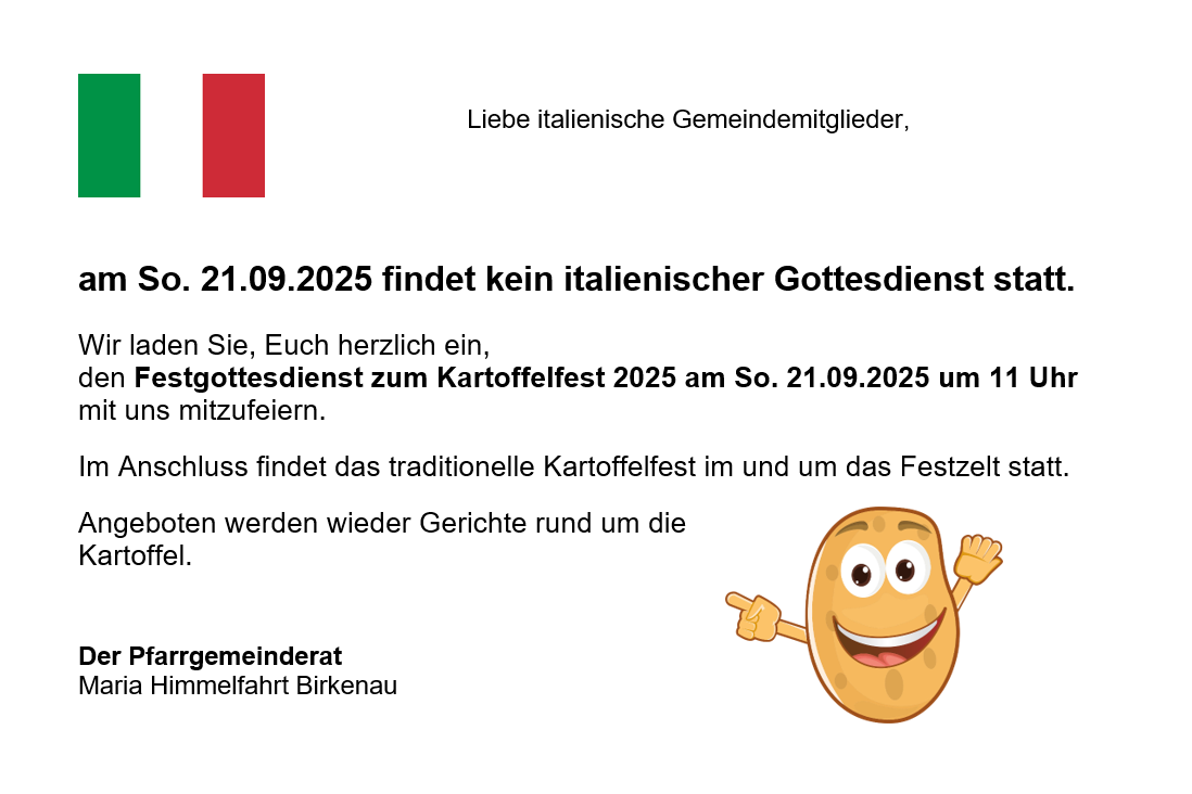 italienischer Gottesdienst entf.