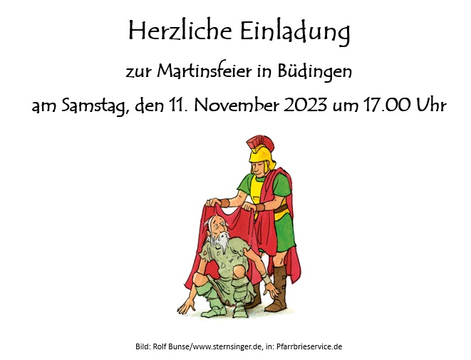 Einladung Martinsfeier 2023 (c) Rolf Bunse / www.sternsinger.de, in Parrbriefservice.de