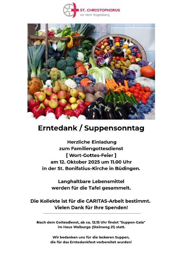 Erntedank-Plakat 2025
