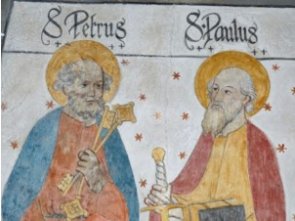 Petrus Paulus (c) falco / Pixabay.com – Lizenz aus Pfarrbriefservice.de