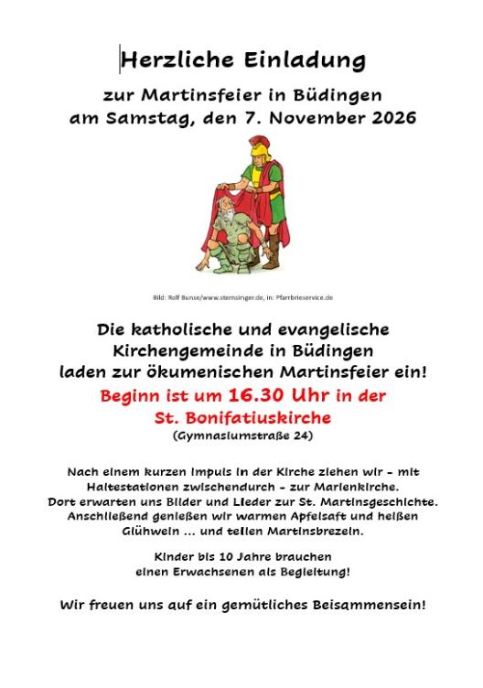 Plakat Martinsfeier