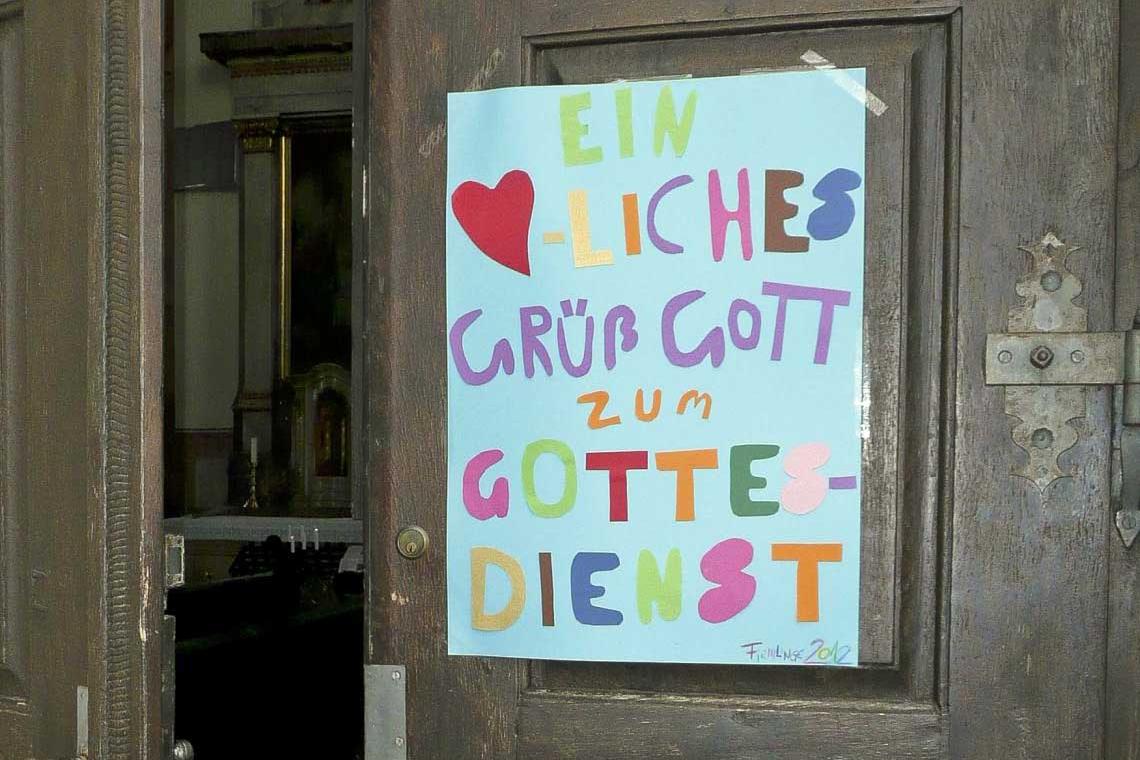 Aktuelle Gottesdienstordnung