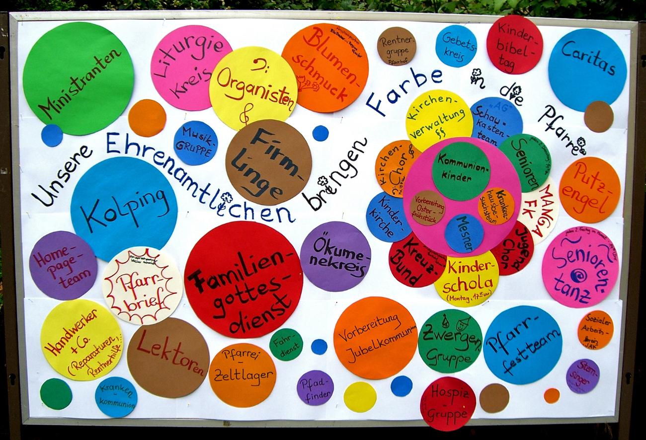 Ehrenamtliche bringen Farbe ins Gemeindeleben