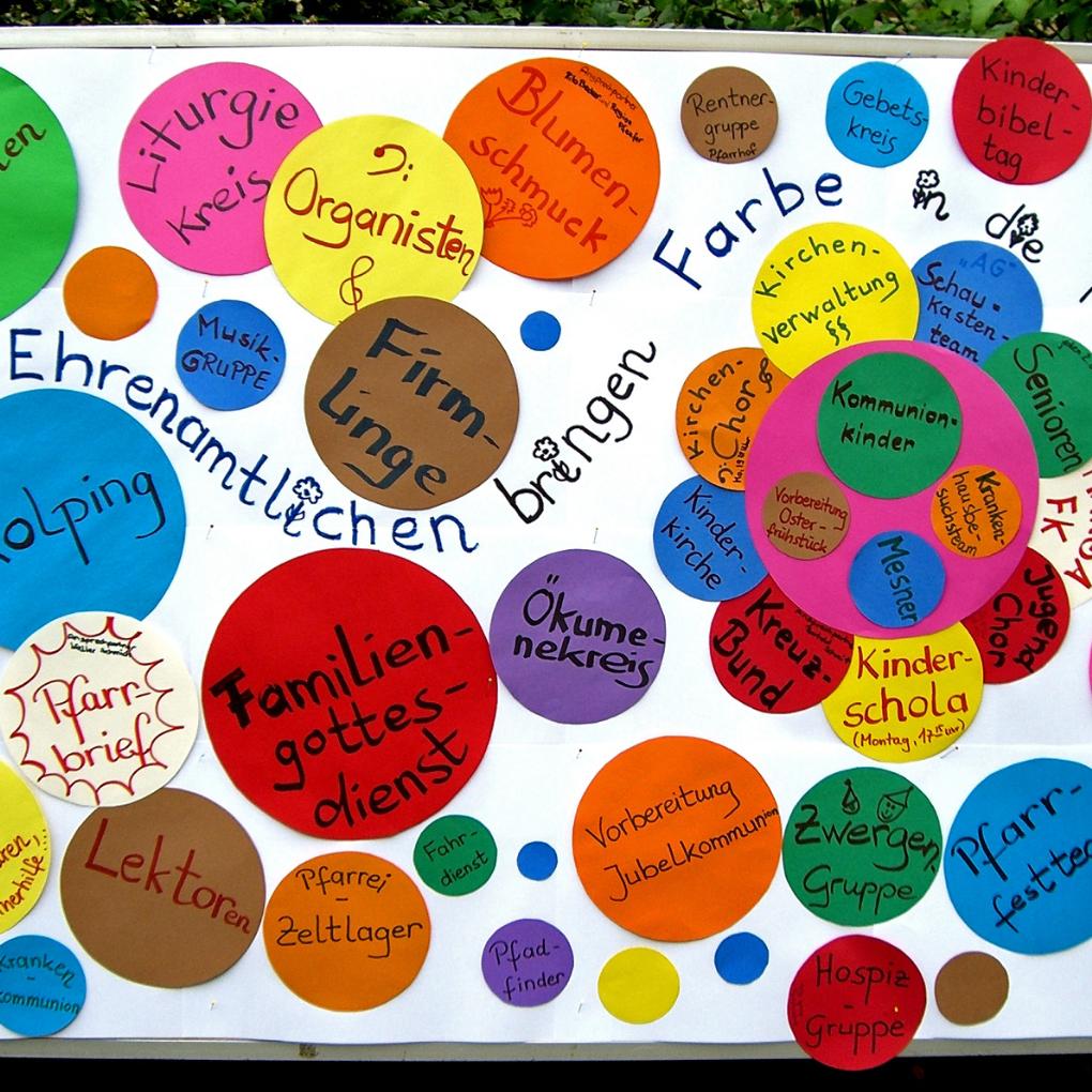 Ehrenamtliche bringen Farbe ins Gemeindeleben