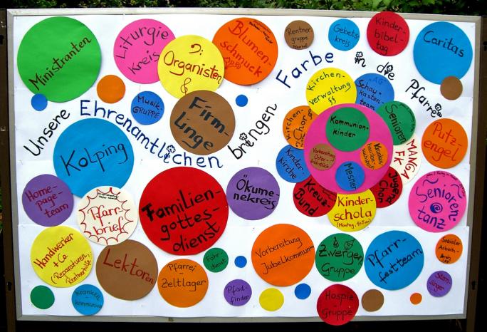 Ehrenamtliche bringen Farbe ins Gemeindeleben