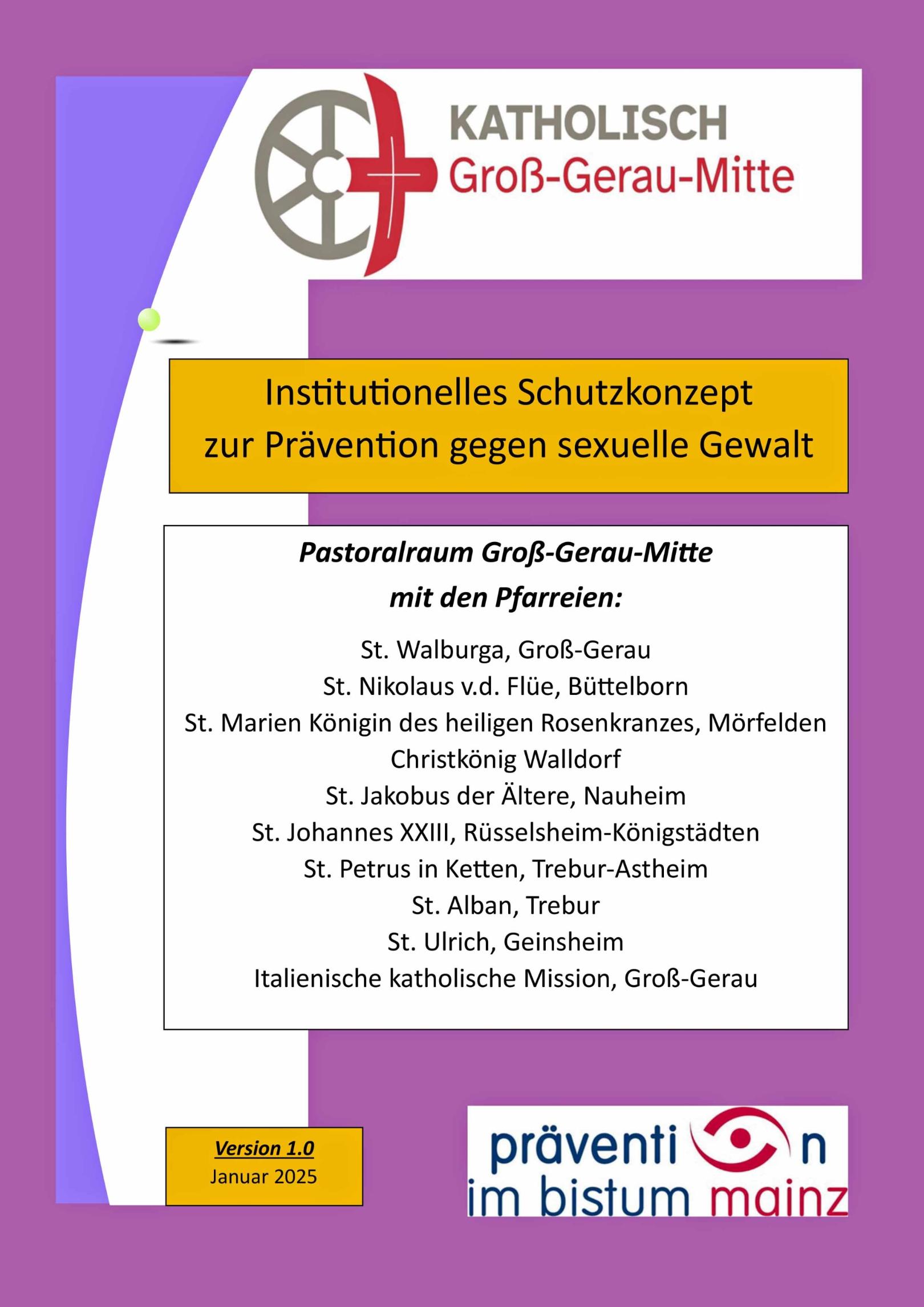 Institutionelles Schutzkonzept Endfassung - Januar 2025 (c) Pastoralraum Groß-Gerau Mitte