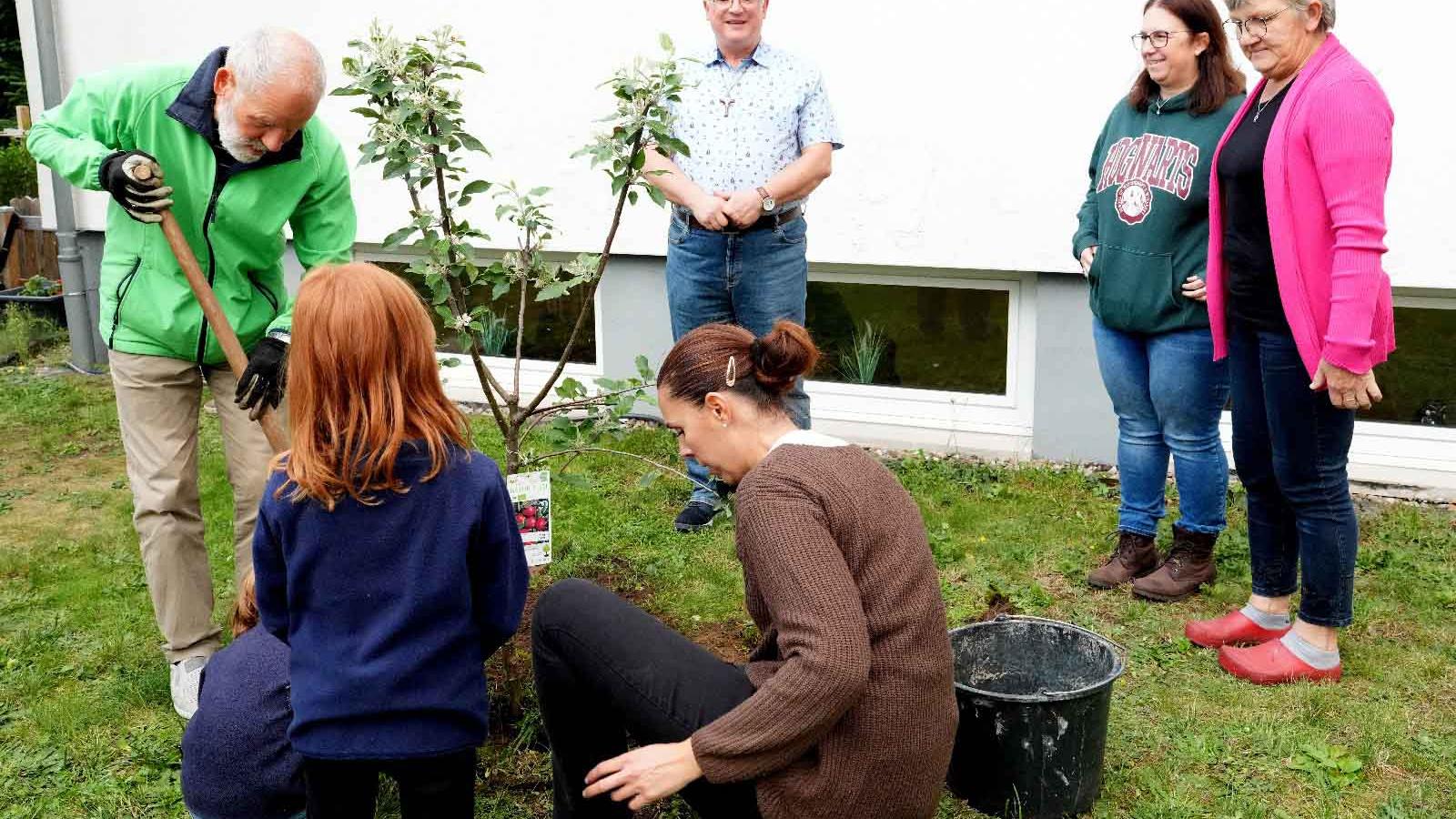 Baumpflanzchallenge in Nauheim