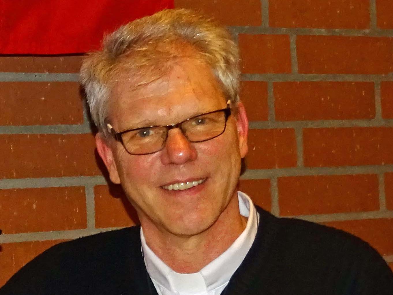 Reinhold Nann beim Besuch in Büttelborn 2018.