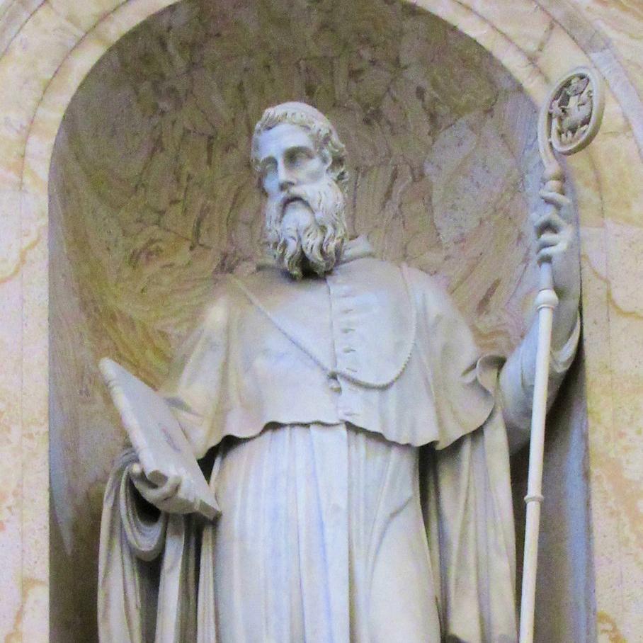 Bernhard von Clairvaux: Statue in der Kirche San Paolo fuori le Mura in Rom