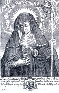 Gertrud von Helfta (c) Joachim Schäfer - Ökumenisches Heiligenlexikon.