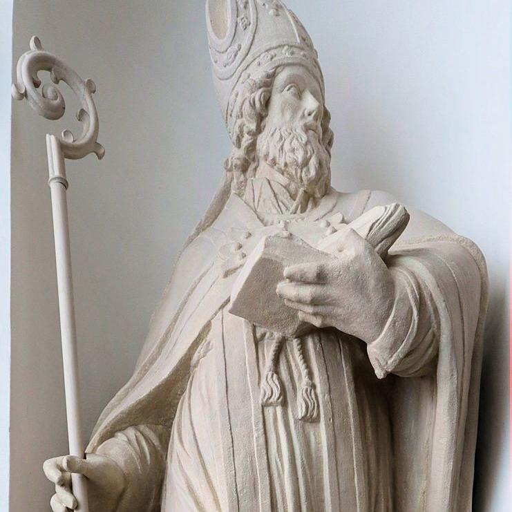 Statue des Hl. Hrabanus Maurus in der Krypta des Fuldaer Dom