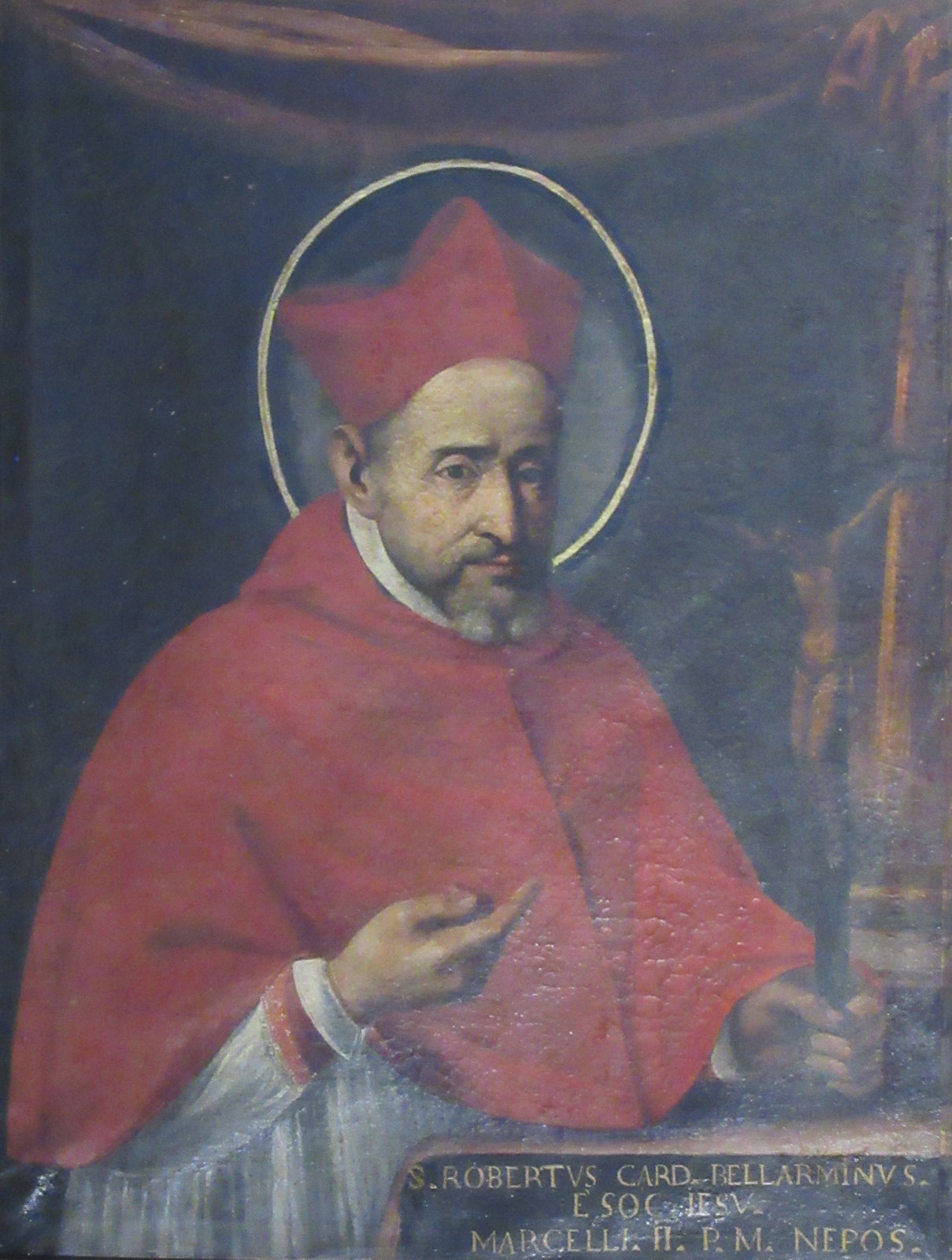 Roberto Bellarmin: Gemälde, 17. Jahrhundert, in der Kirche S. Ignazio di Loyola in Rom (c) Joachim Schäfer - Ökumenisches Heiligenlexikon.