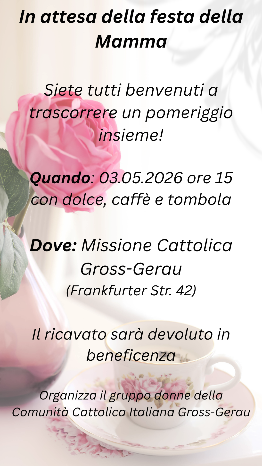 Volantino festa della mamma italiano (c) Comunitá Cattolica Italiana Groß-Gerau