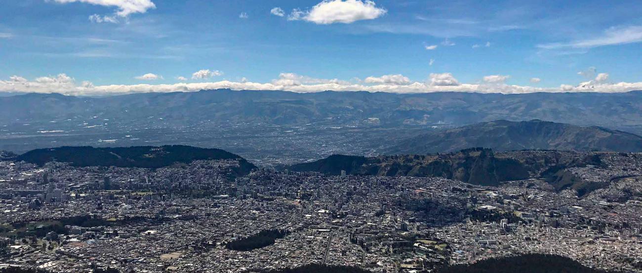 Blick auf Quito