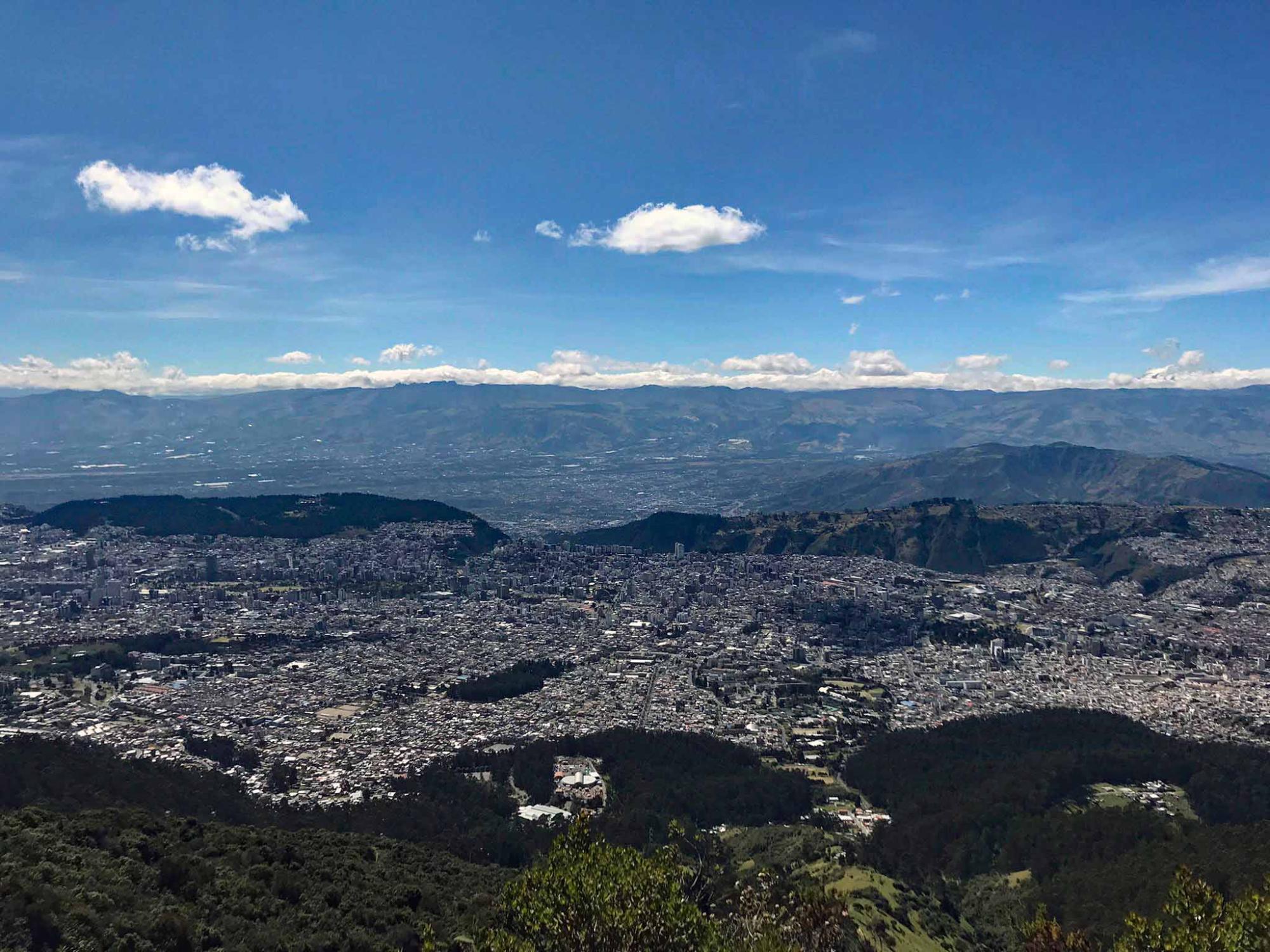 Blick auf Quito