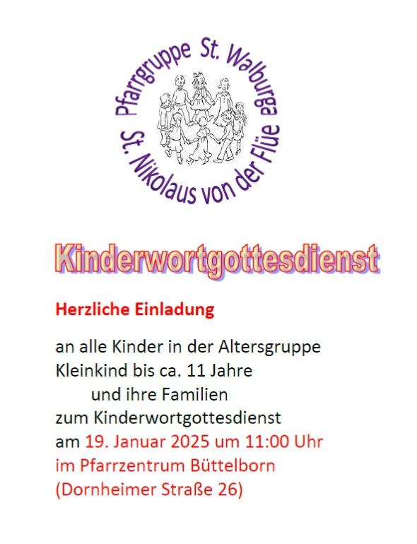 2025-01-19-Kinderwortgottesdienst-Büttelborn (c) Pfarrbüro