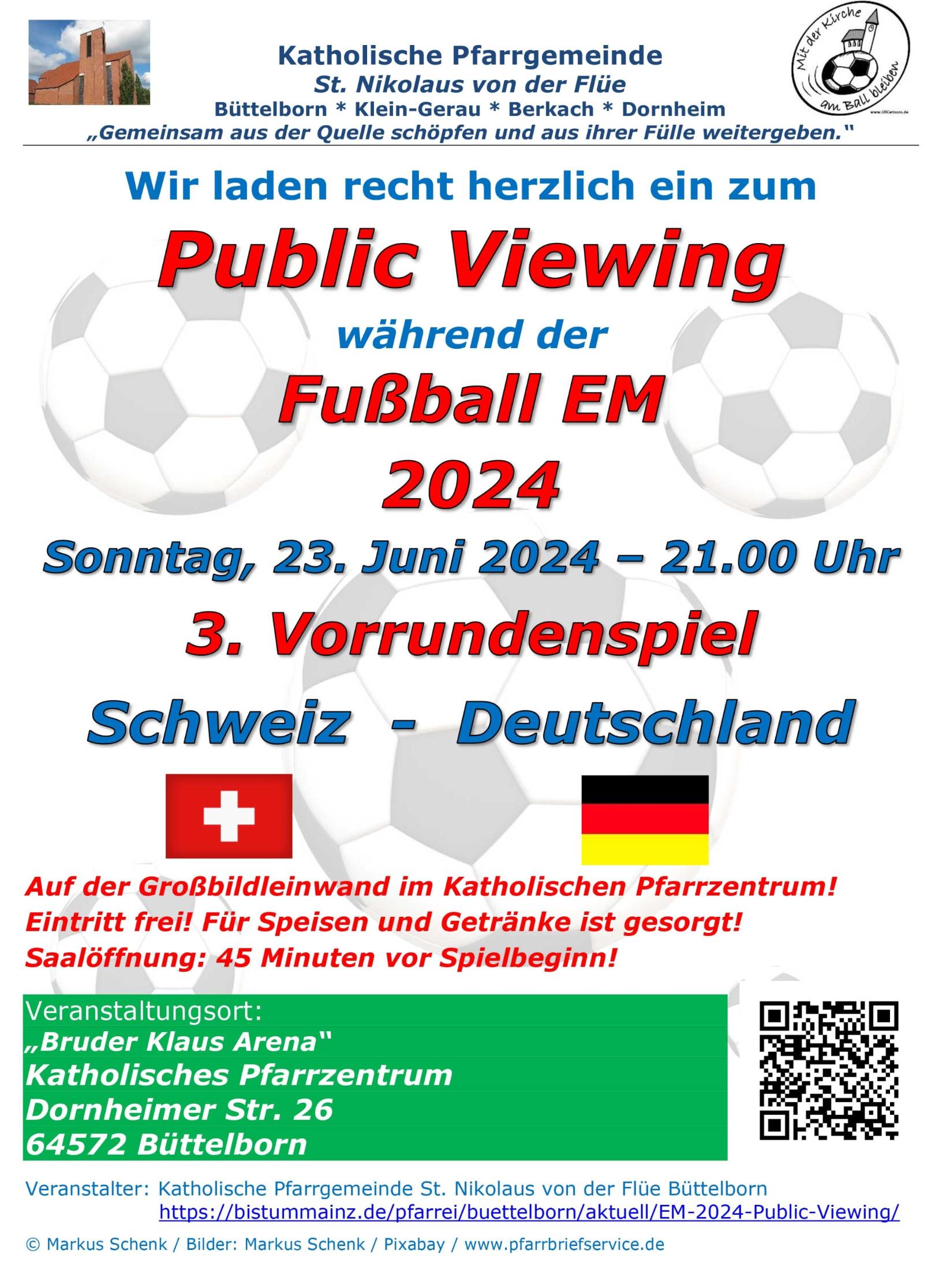 3. Spiel Schweiz- Deutschland 23.06.2024 (c) Markus Schenk