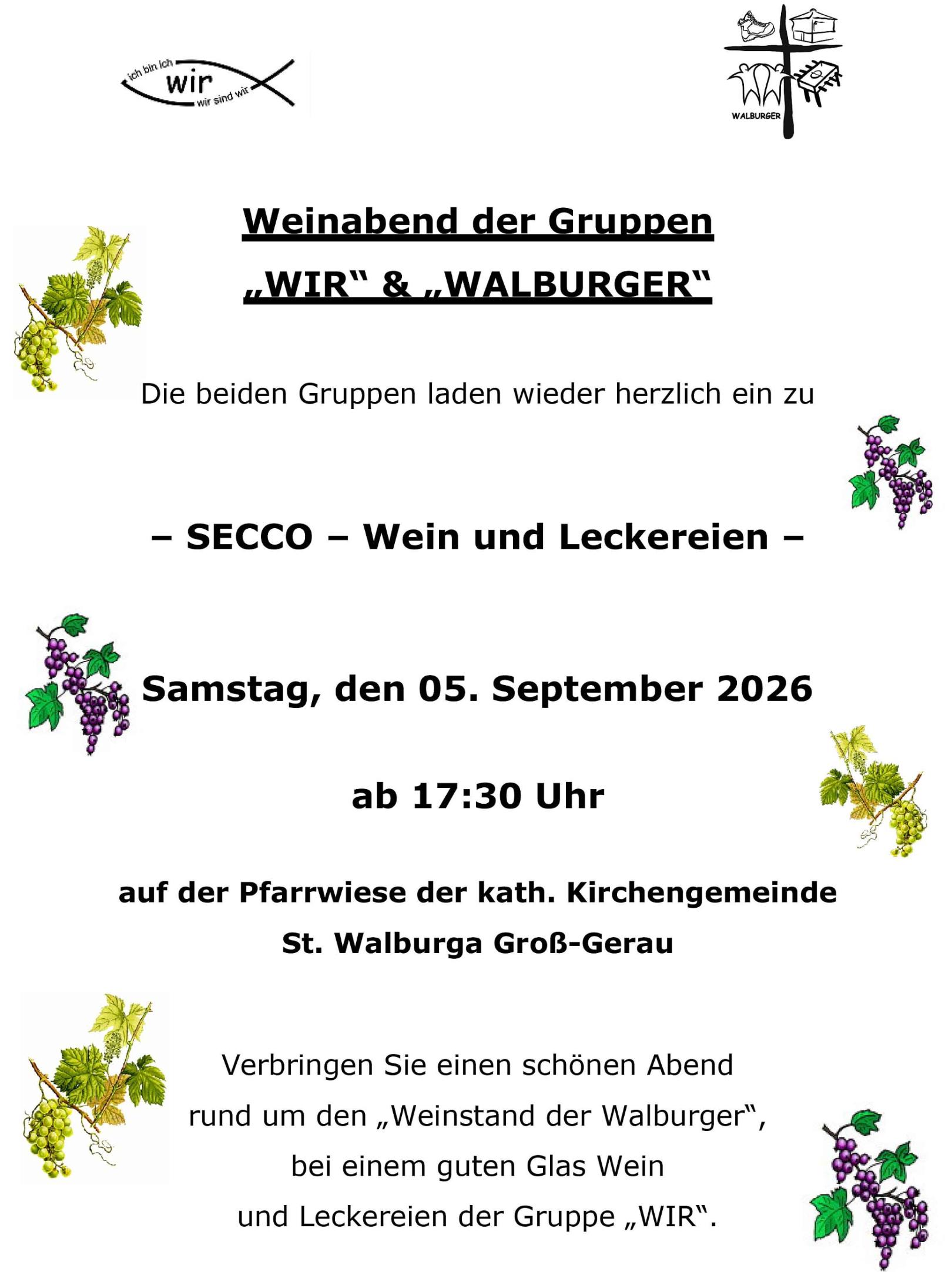 Einladung Weinabend 20290905 für Newsletter Pastoralraum (c) Stephan Henninger
