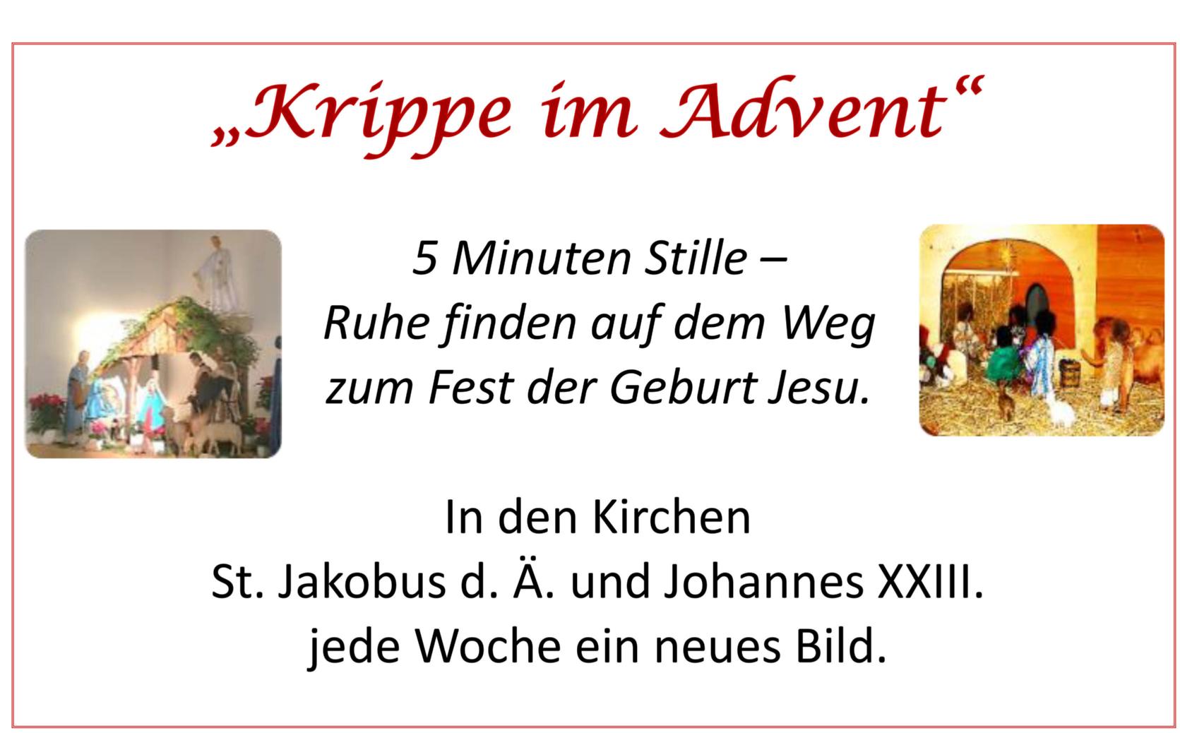 Krippe im Advent-1 (c) Pfarrgruppe Nauheim/Königstädten