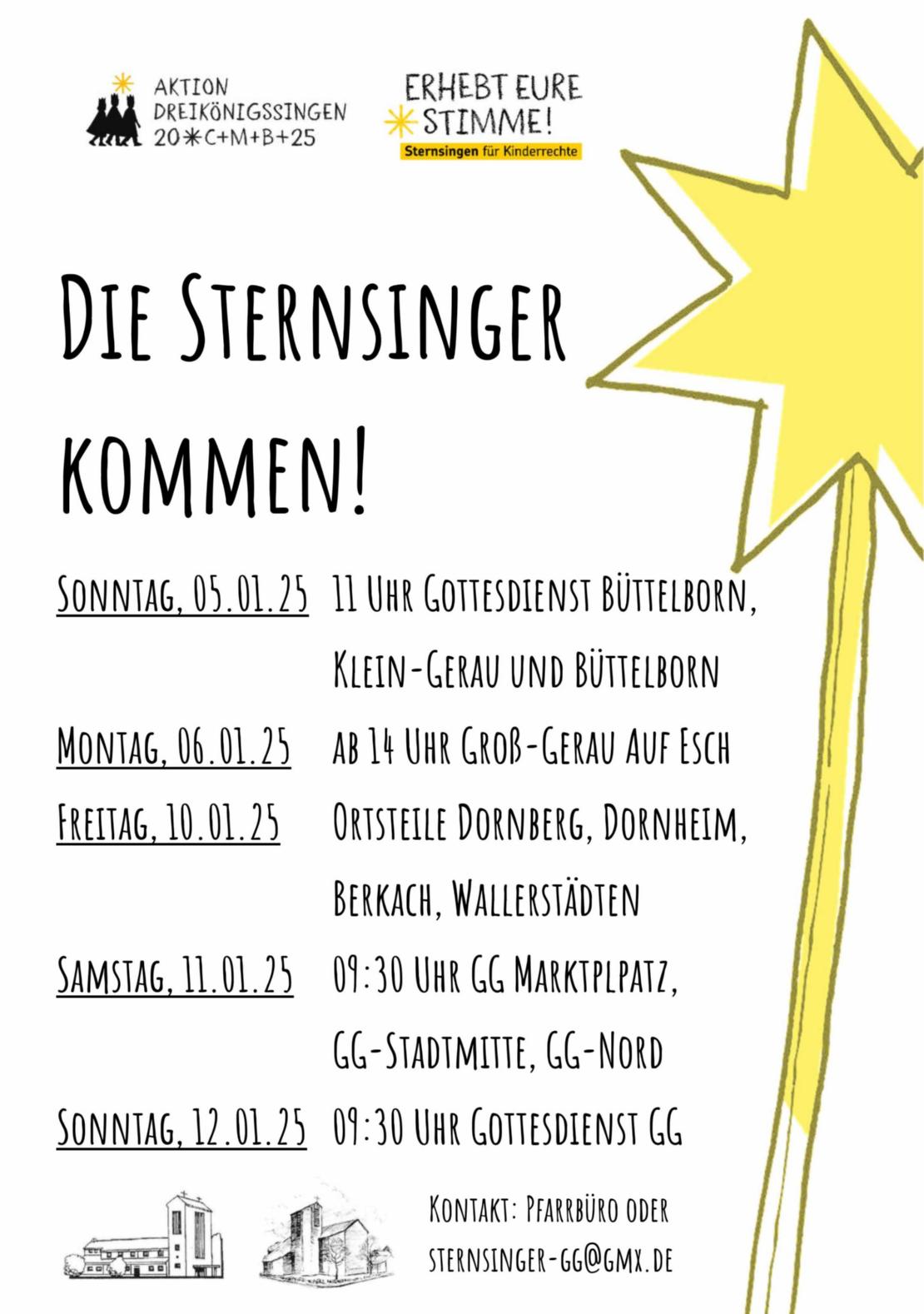 Plakat - Die Sternsinger kommen (c) Tobias Sattler