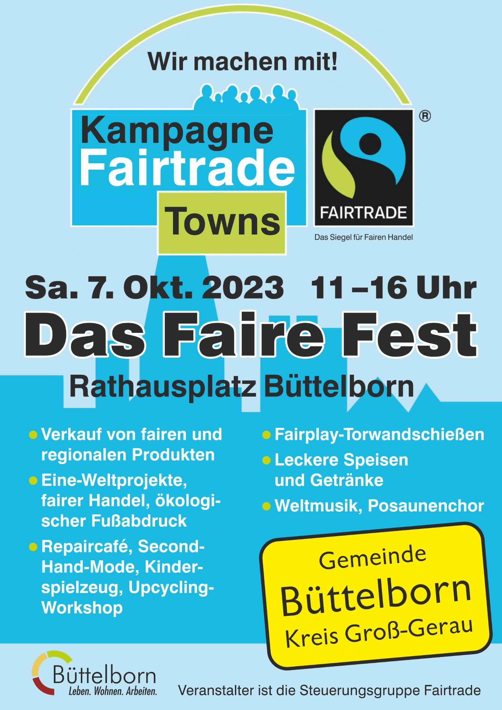 Plakat Faires Fest 2023 (c) Gemeinde Büttelborn