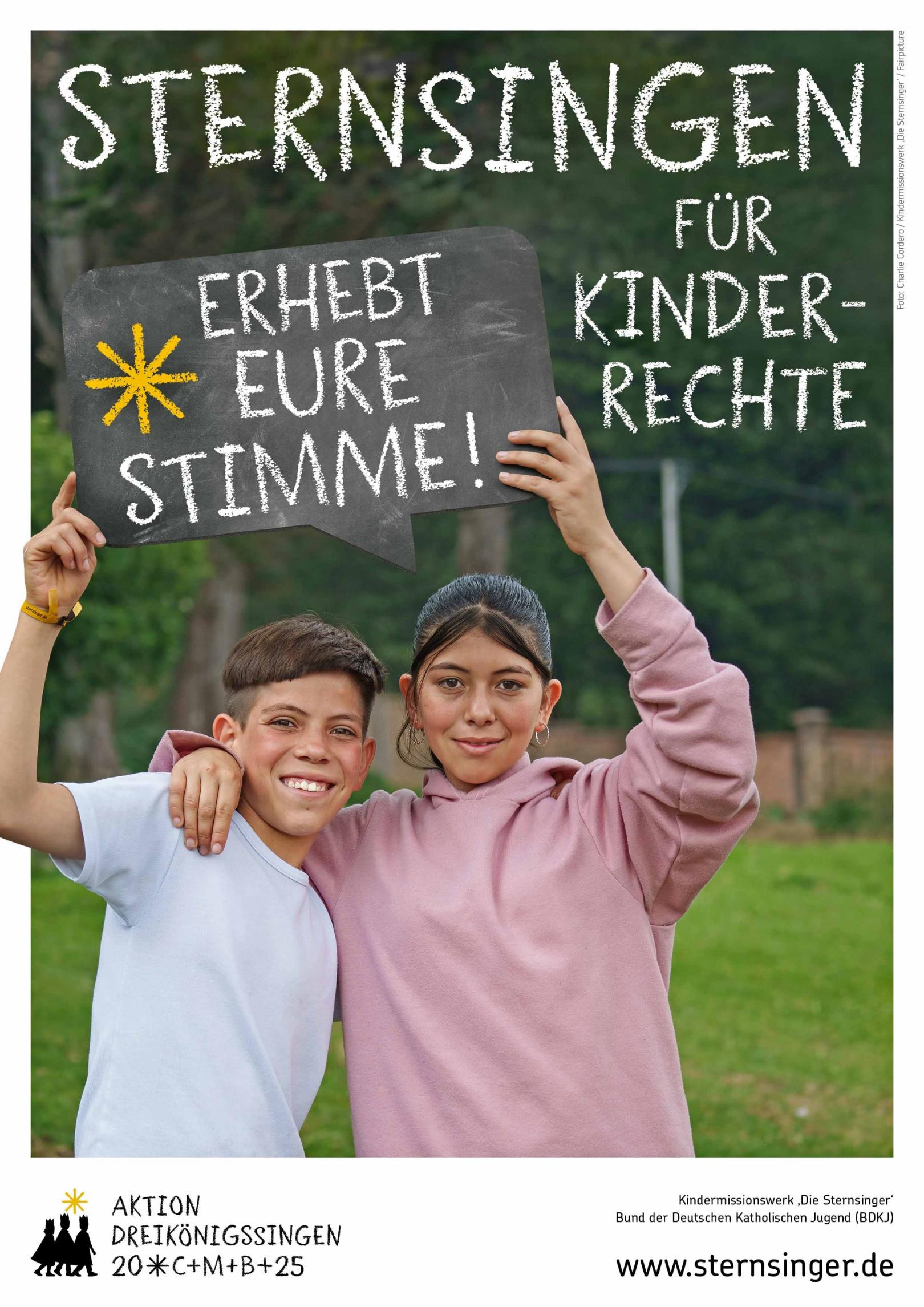 Sternsinger-Aktionsplakat-2025 (c) Kindermissionswerk: Die Sternsinger