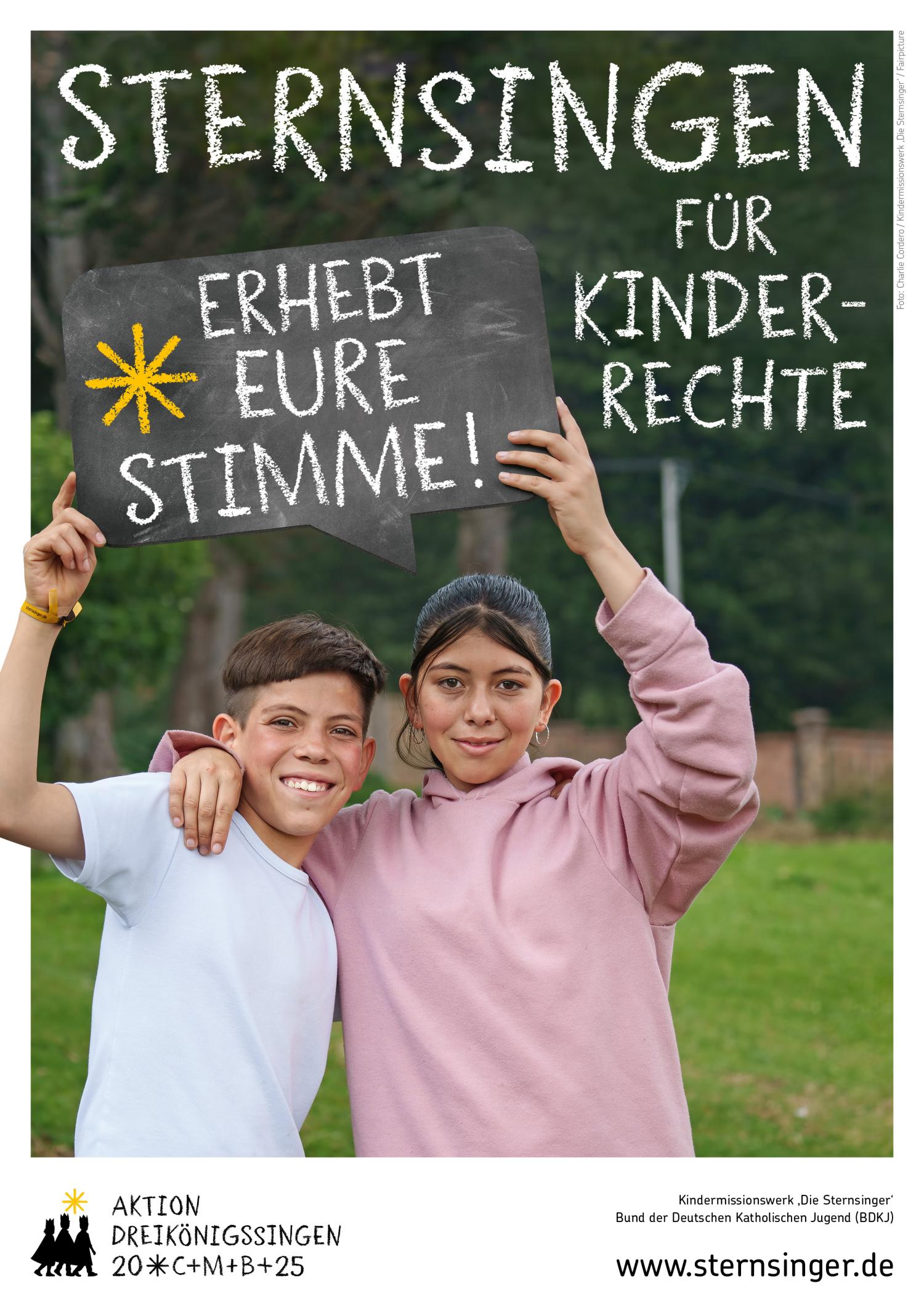 Sternsingeraktionsplakat (c) Kindermissionswerk: Die Sternsinger