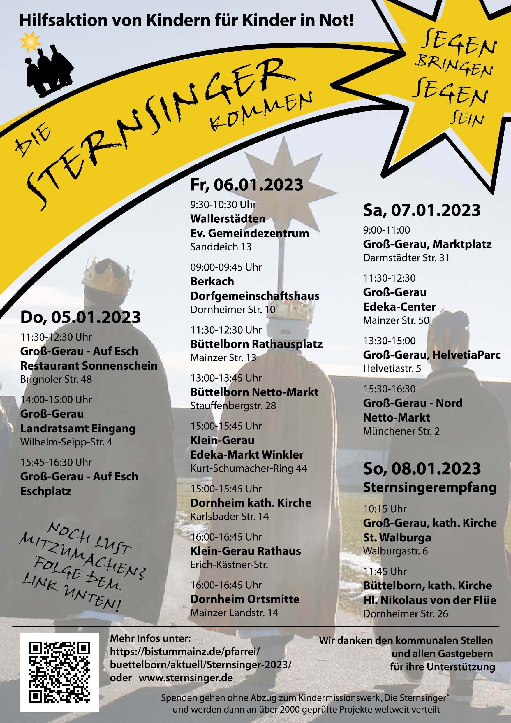 Sternsinger Tour Flyer (c) Tobias Sattler