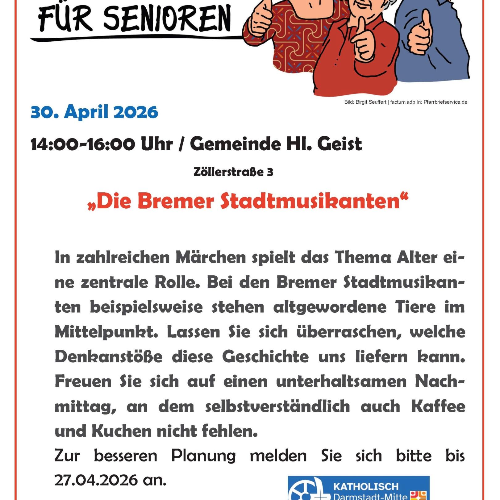 April 2026 Seniorennachmittag April 2026 Seniorennachmittag