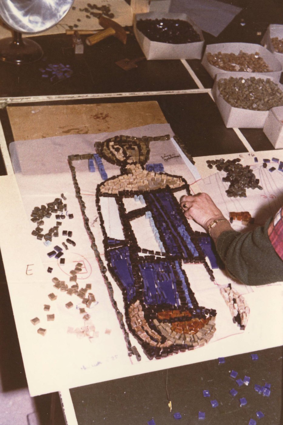 Erstellung des Altarraum Mosaiks
