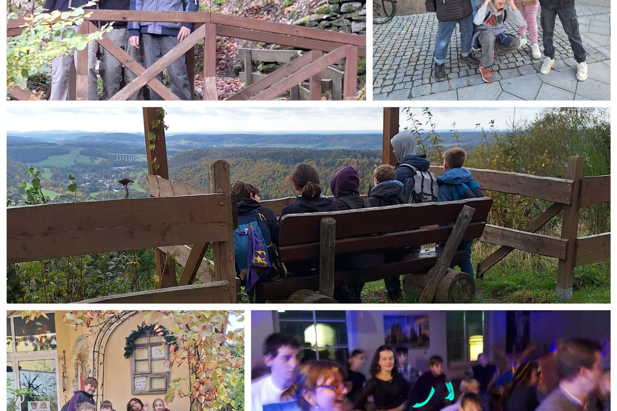Herbstfreizeit Ausflüge - im Wald , in der Stadt , mit Aussicht