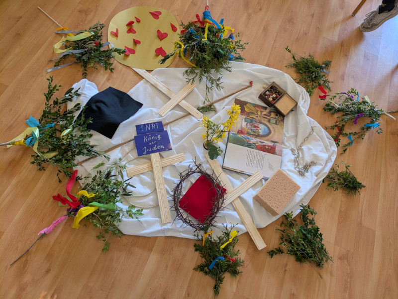Impression vom Kindergottesdienst zu Palmsonntag