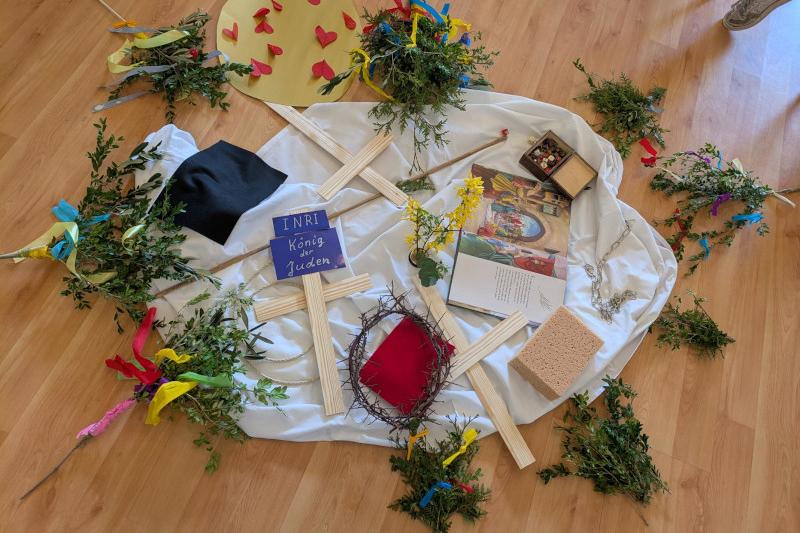 Impression vom Kindergottesdienst zu Palmsonntag