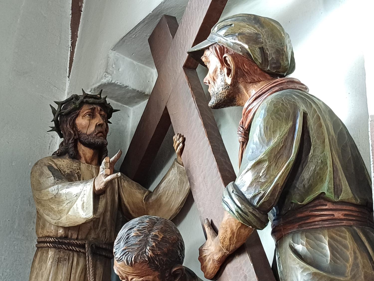 Jesus nimmt das Kreuz auf seine Schultern (c) Dominique Humm