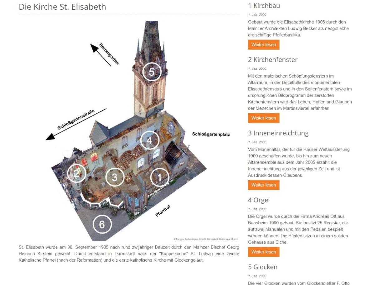 Der digitale Kirchenführer von St. Elisabeth ist jetzt online