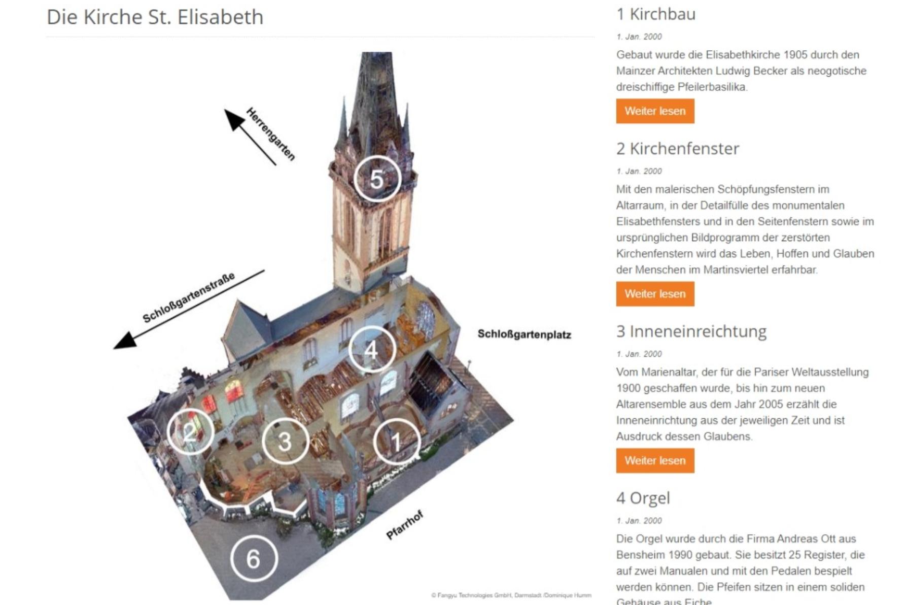 Der digitale Kirchenführer von St. Elisabeth ist jetzt online