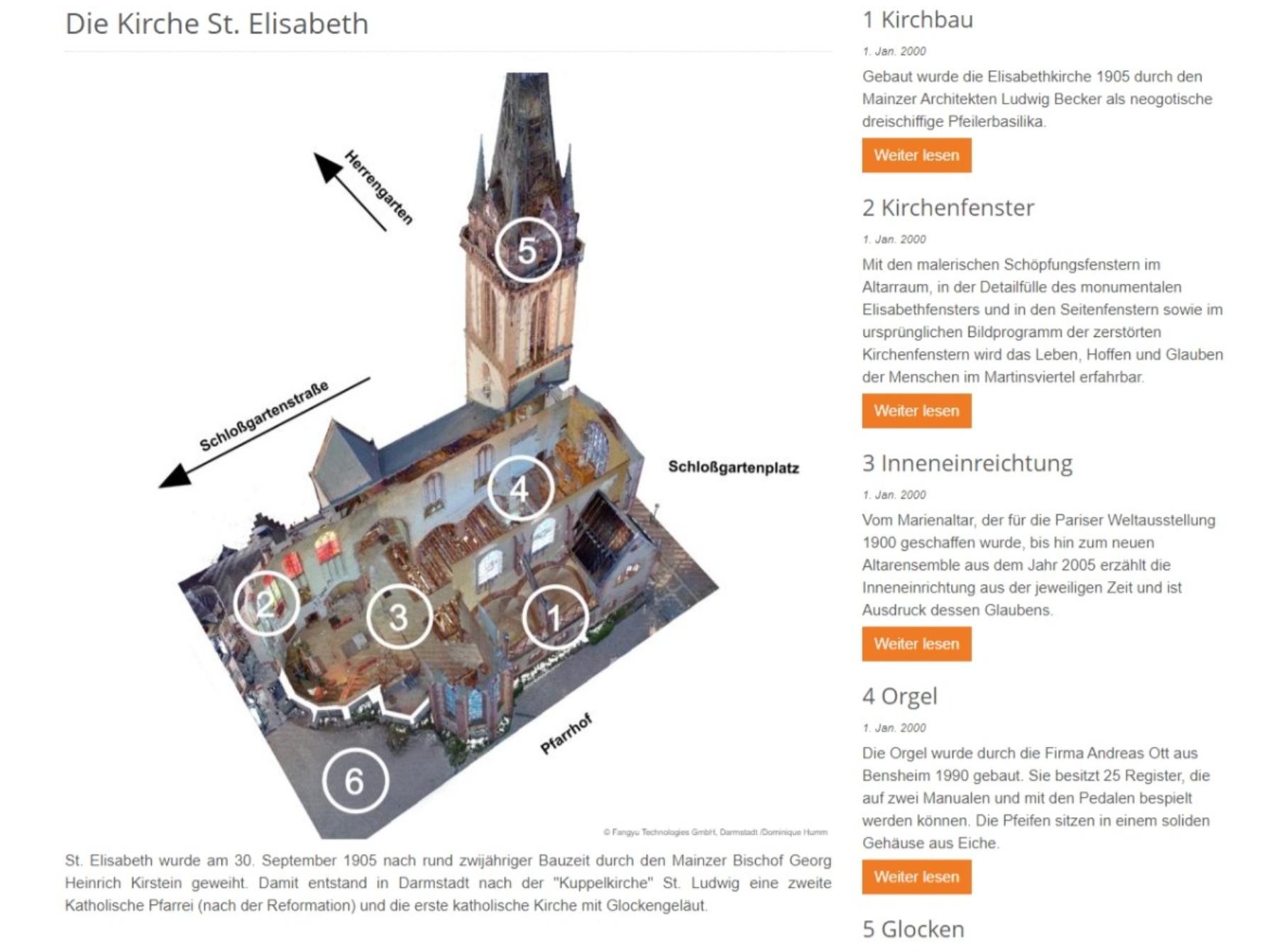 Der digitale Kirchenführer von St. Elisabeth ist jetzt online