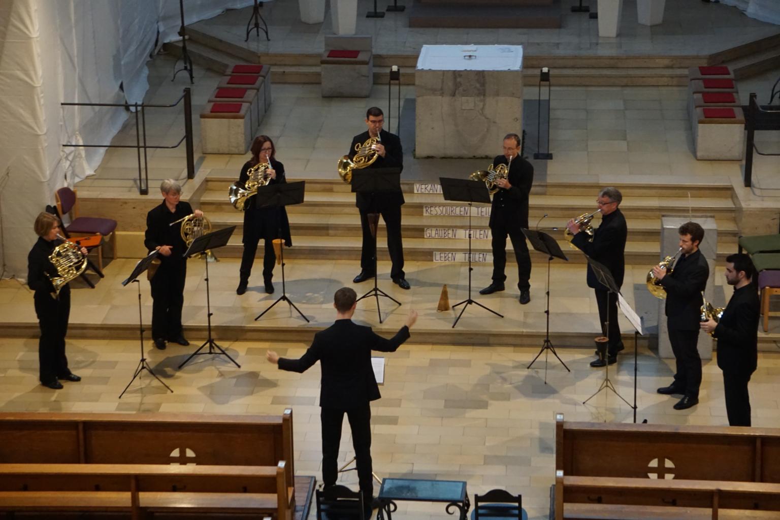 2019 Benefizkonzert der Hornisten für die neuen Kirchenfenster (c) St. Elisabeth, Darmstadt