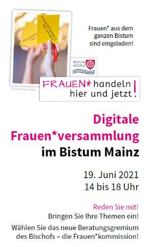 Digitale Frauenversammlung im Bistum Mainz (c) Frauenversammlung im Bistum Mainz
