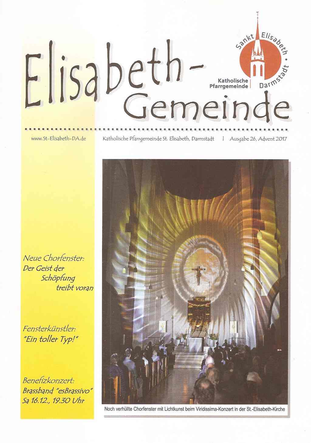 Gemeindezeitung - Elisabeth-Gemeinde 26-2017 (c) St. Elisabeth, Darmstadt