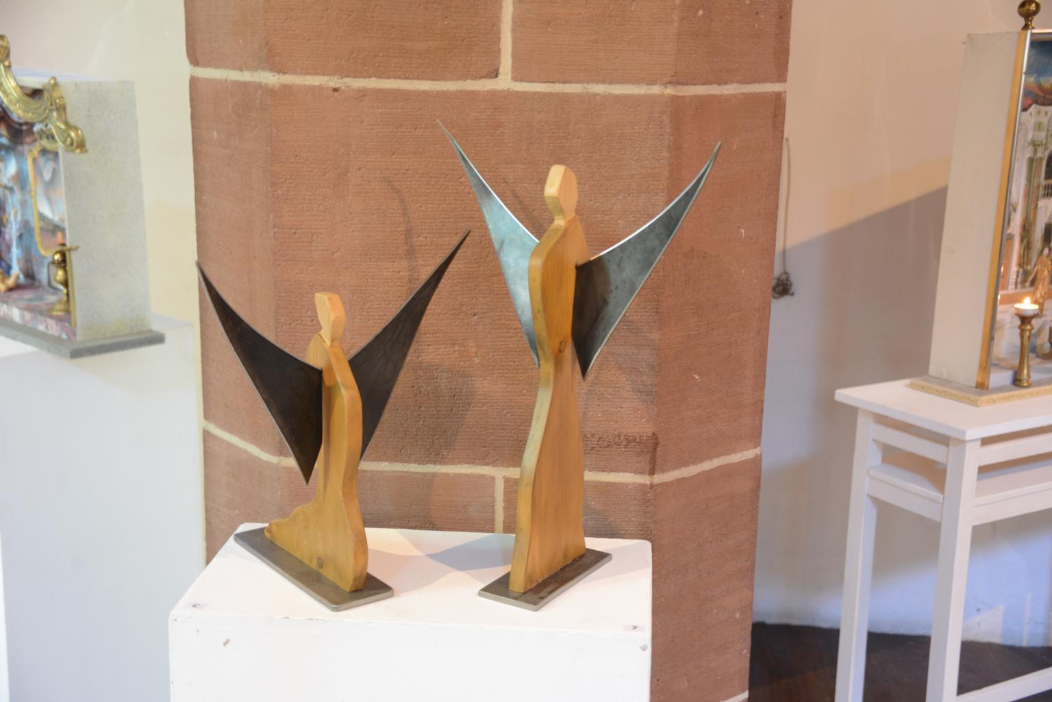 Skulpturen aus Holz und Metall (c) Peter Tanke/ Thomas Wellner