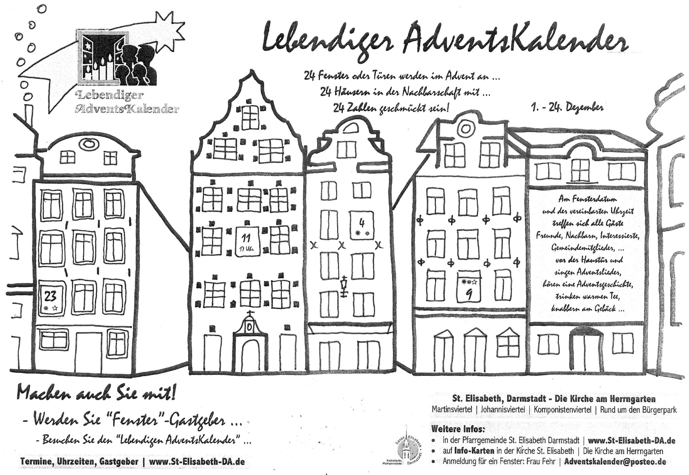 Lebendiger Adventskalender in St. Elisabeth