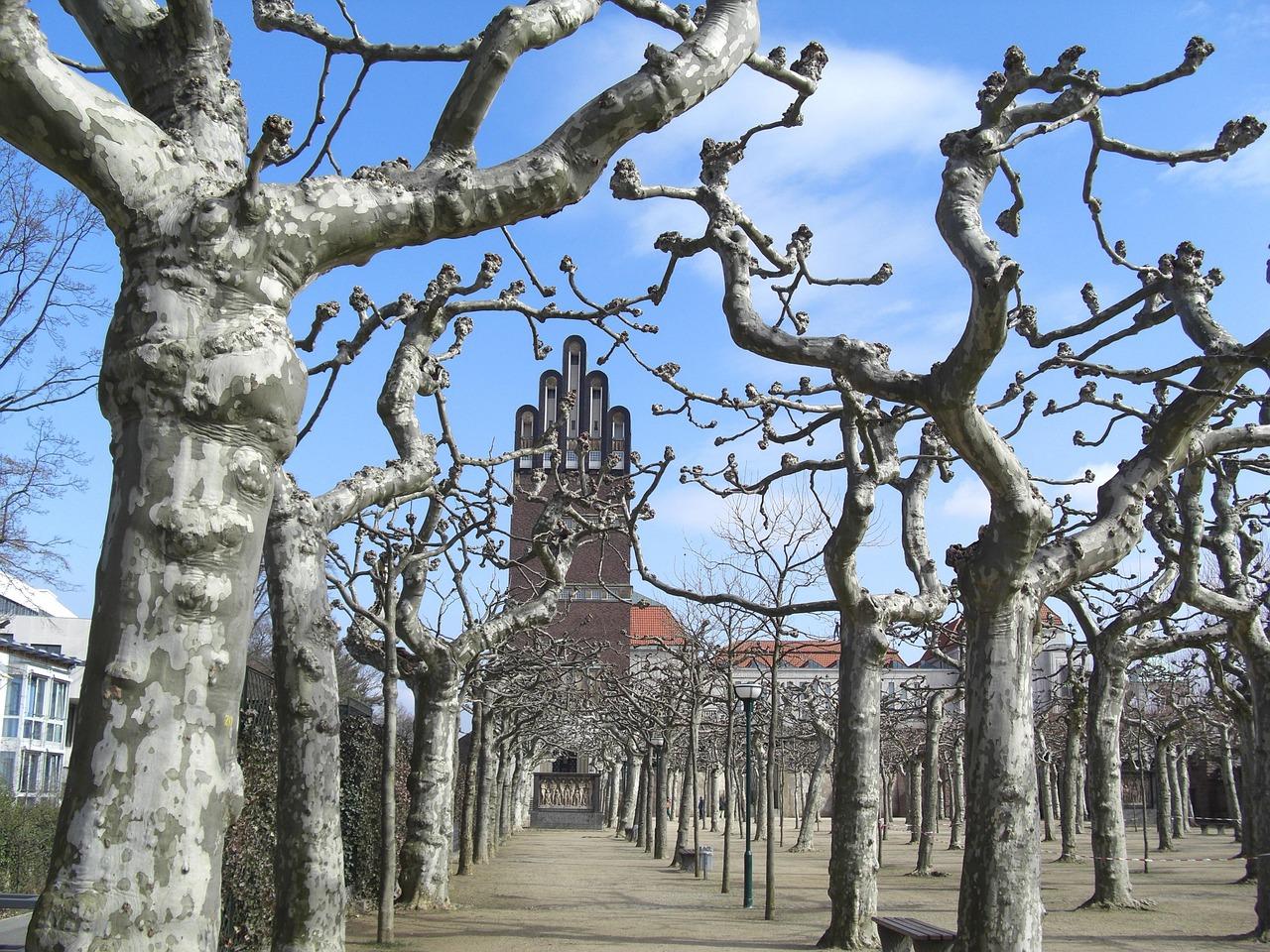 Paarspaziergang durch Darmstadt